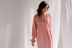 FLUER 100% ORGANIC COTTON NIGHTIE - BLUSH