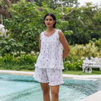 SUNFLOWER ORGANIC COTTON SHORTIE PYJAMA SET