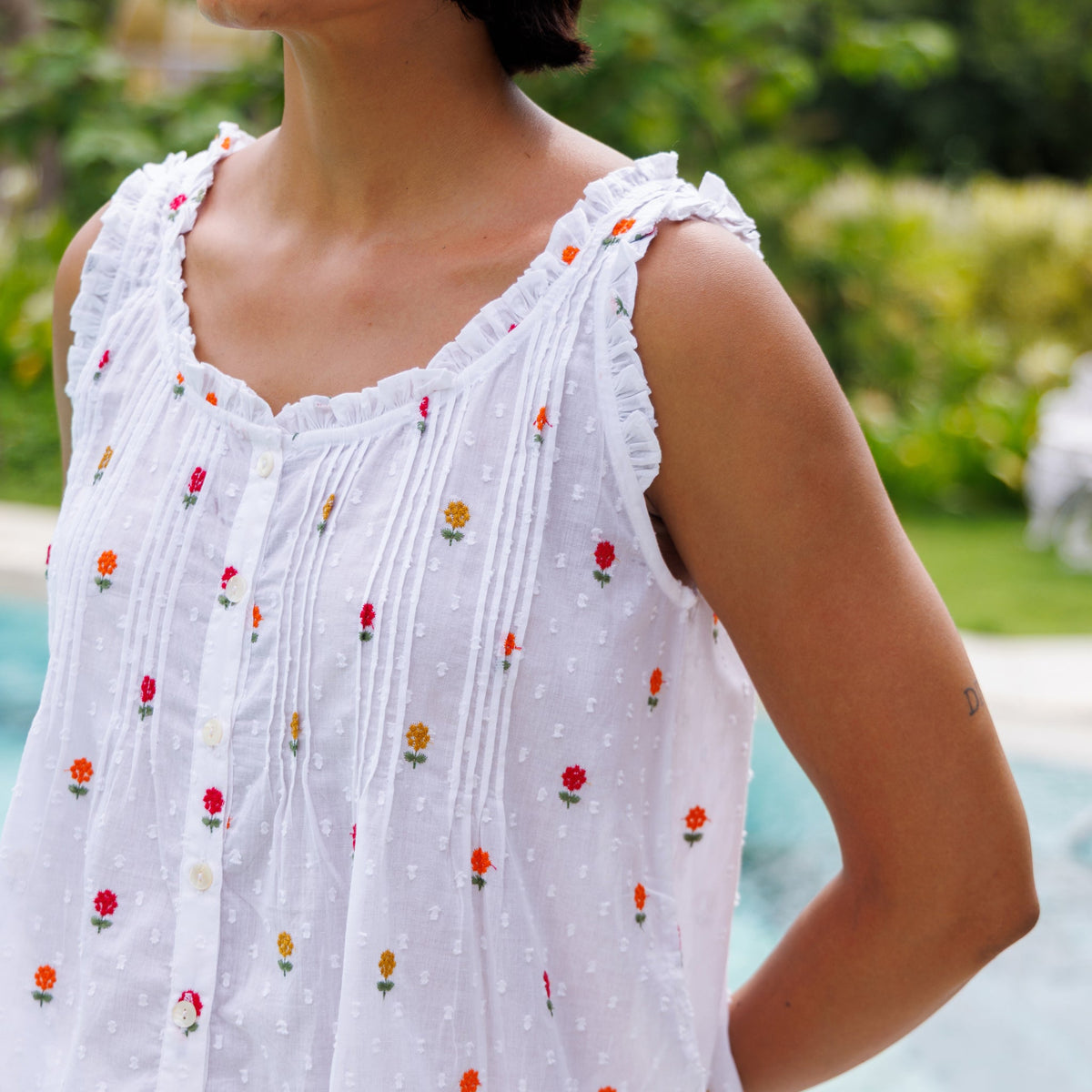 SUNFLOWER ORGANIC COTTON SHORTIE PYJAMA SET