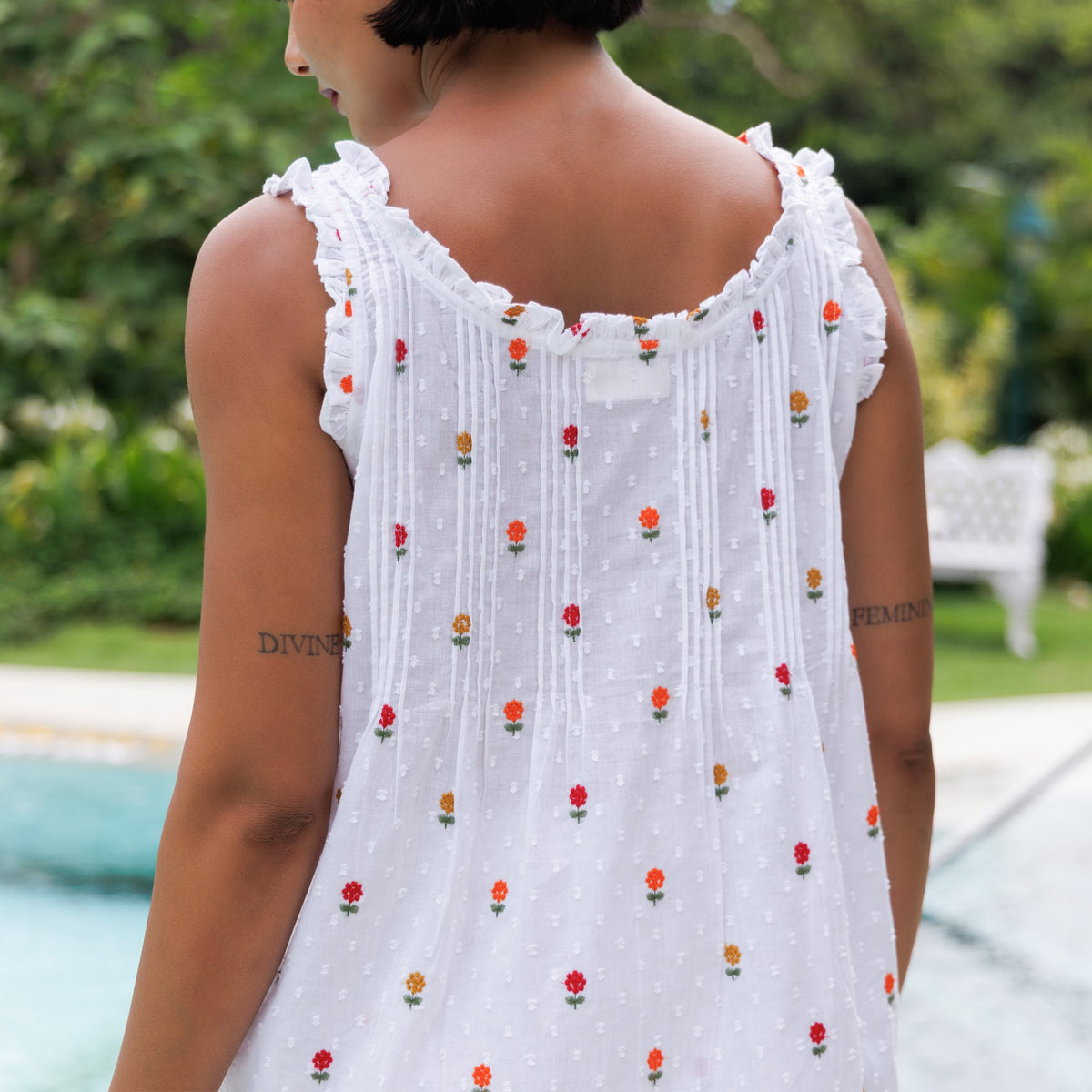 SUNFLOWER ORGANIC COTTON SHORTIE PYJAMA SET