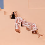 VELVET ROBE - Blush
