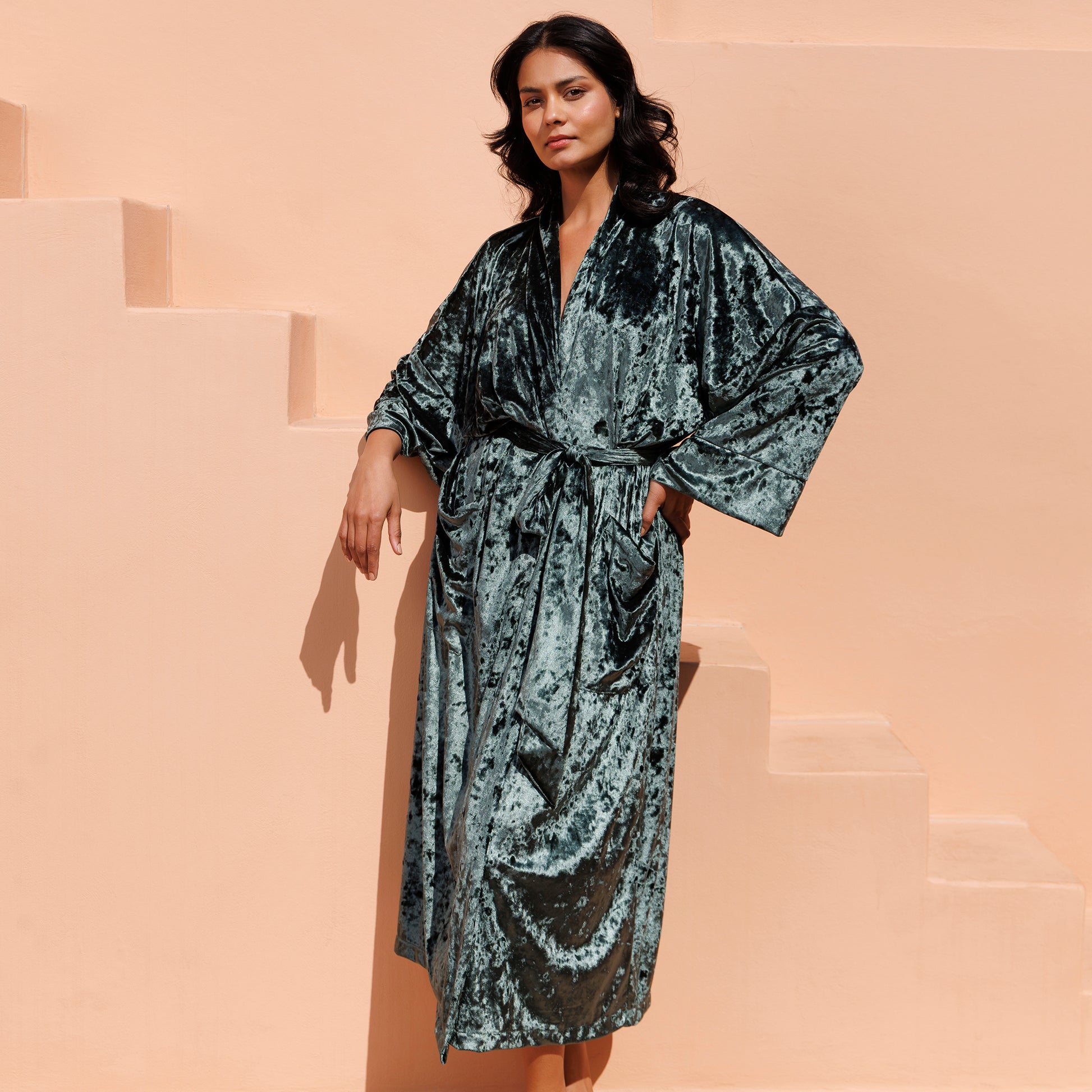 Velvet Robe - Jade