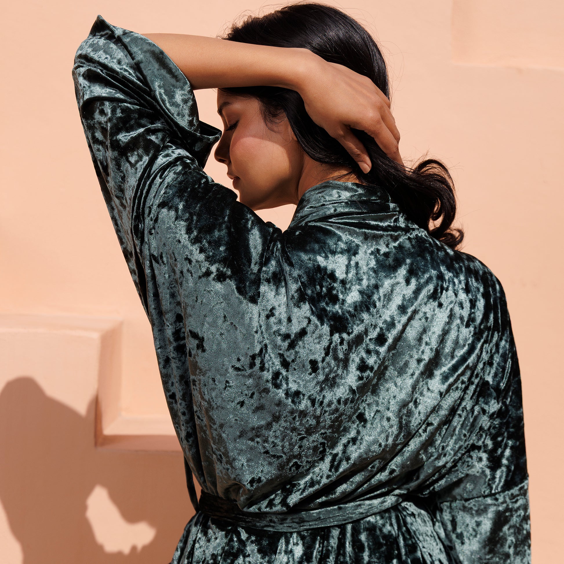 Velvet Robe - Jade