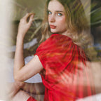 FORGET ME NOT Silk Jacquard Mini - Scarlet
