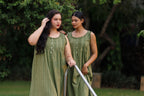 MARIGOLD ORGANIC COTTON NIGHTIE - OLIVE
