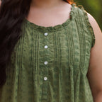 MARIGOLD ORGANIC COTTON NIGHTIE - OLIVE