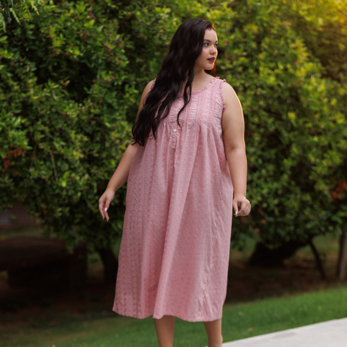 MARIGOLD ORGANIC COTTON NIGHTIE - BLUSH