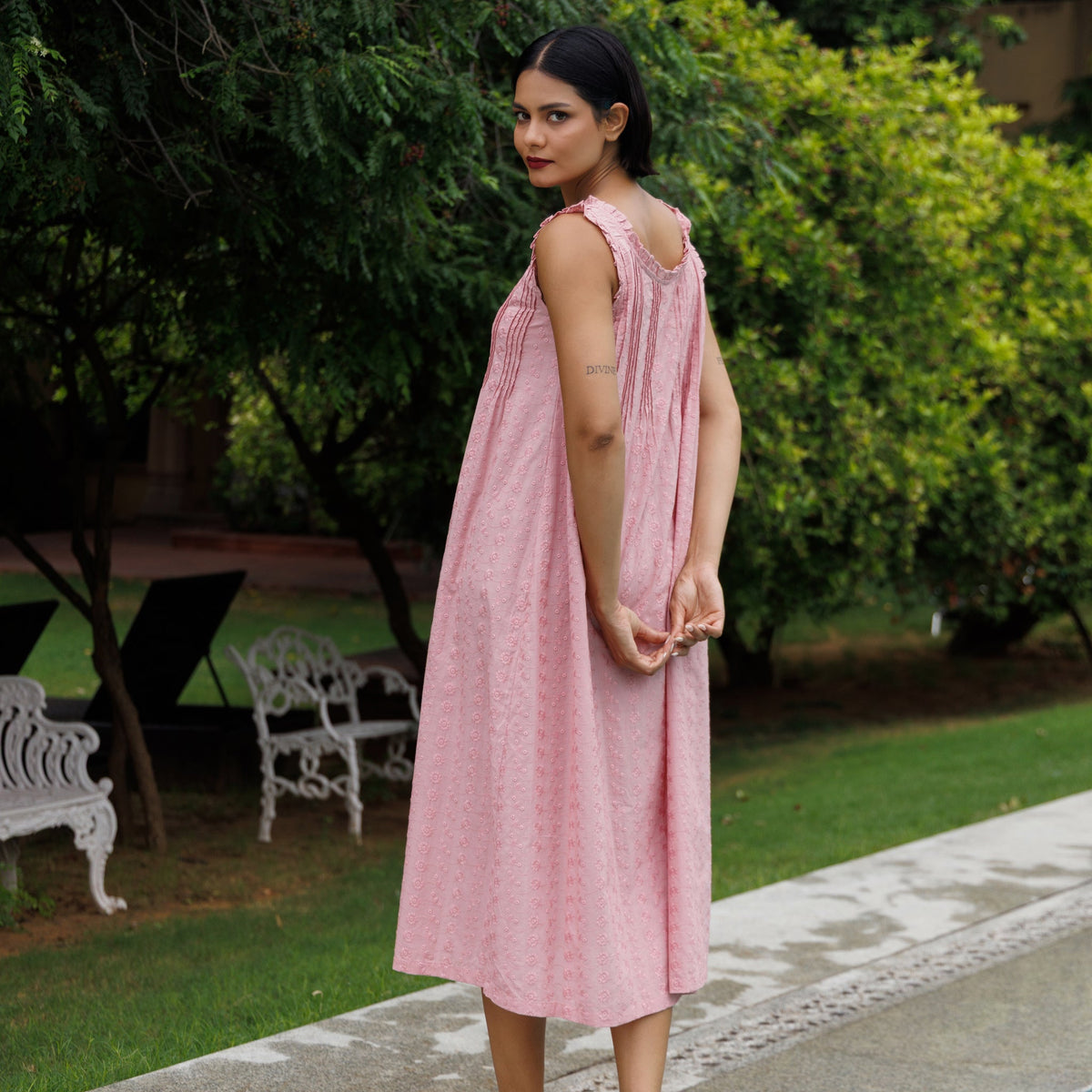 MARIGOLD ORGANIC COTTON NIGHTIE - BLUSH