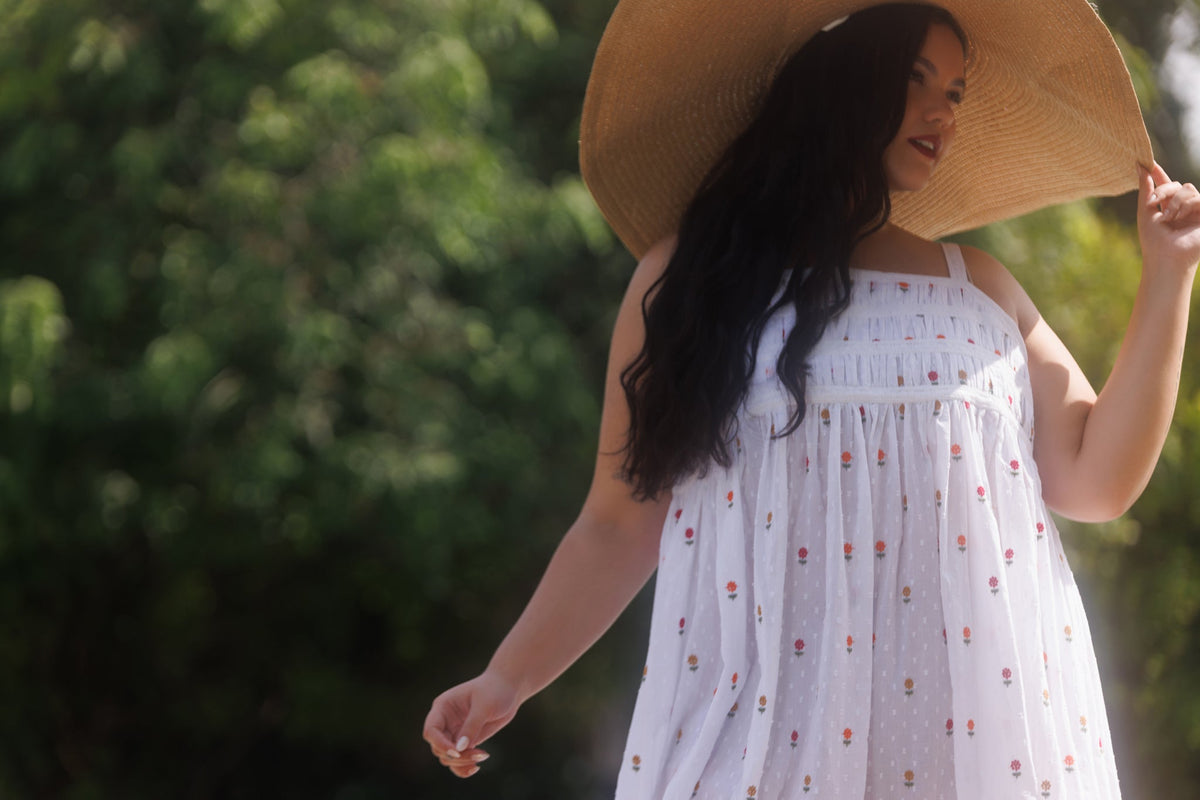 SUNFLOWER ORGANIC COTTON NIGHTIE MIDI