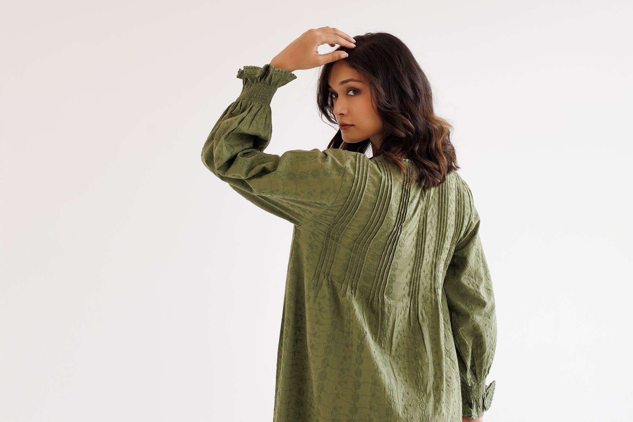 FLEUR NIGHTIE - OLIVE