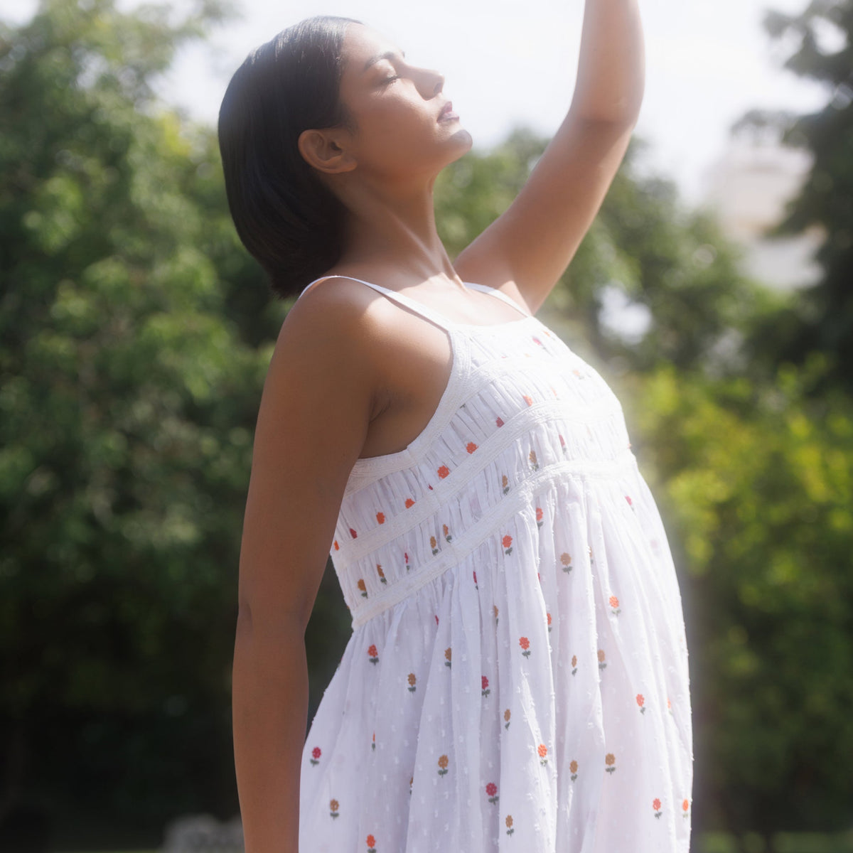 SUNFLOWER ORGANIC COTTON NIGHTIE MIDI