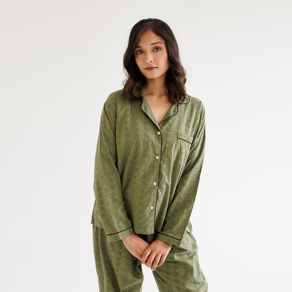 Marigold Pyjama set - Olive.