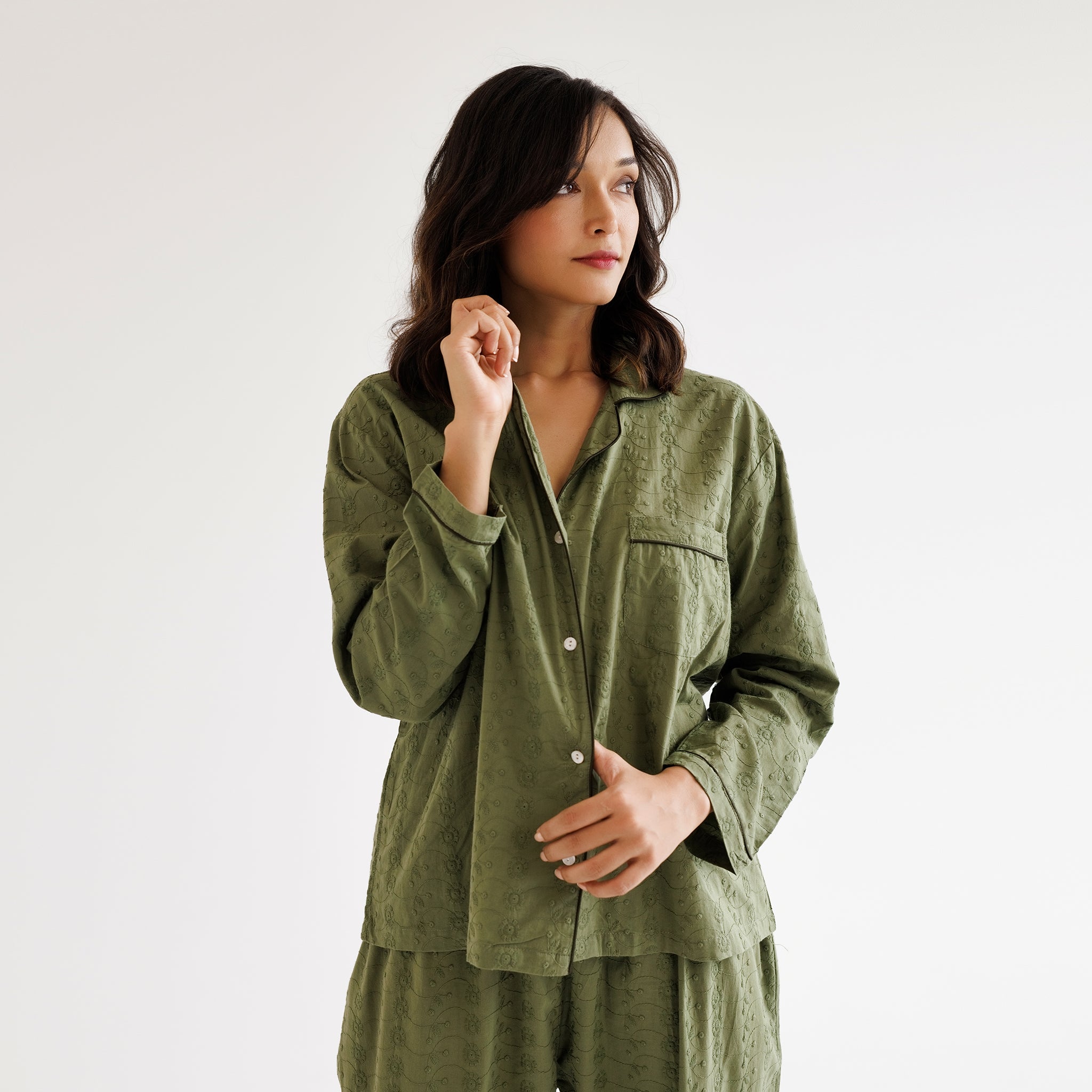 Marigold Pyjama set - Olive.