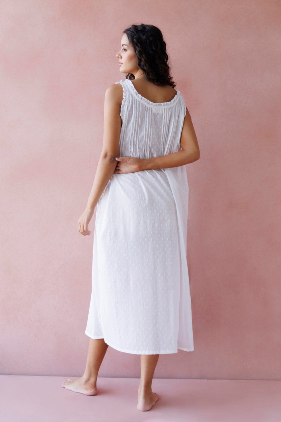 Jasmine Organic Cotton Nightie - Ivory