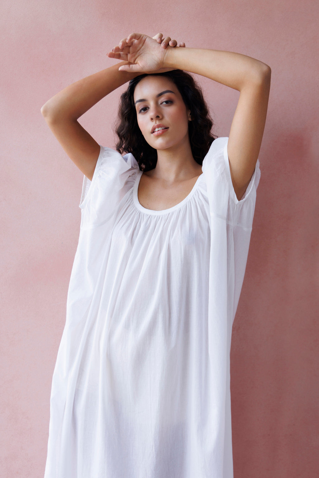 Forget Me Not Organic Cotton Nightie - Ivory