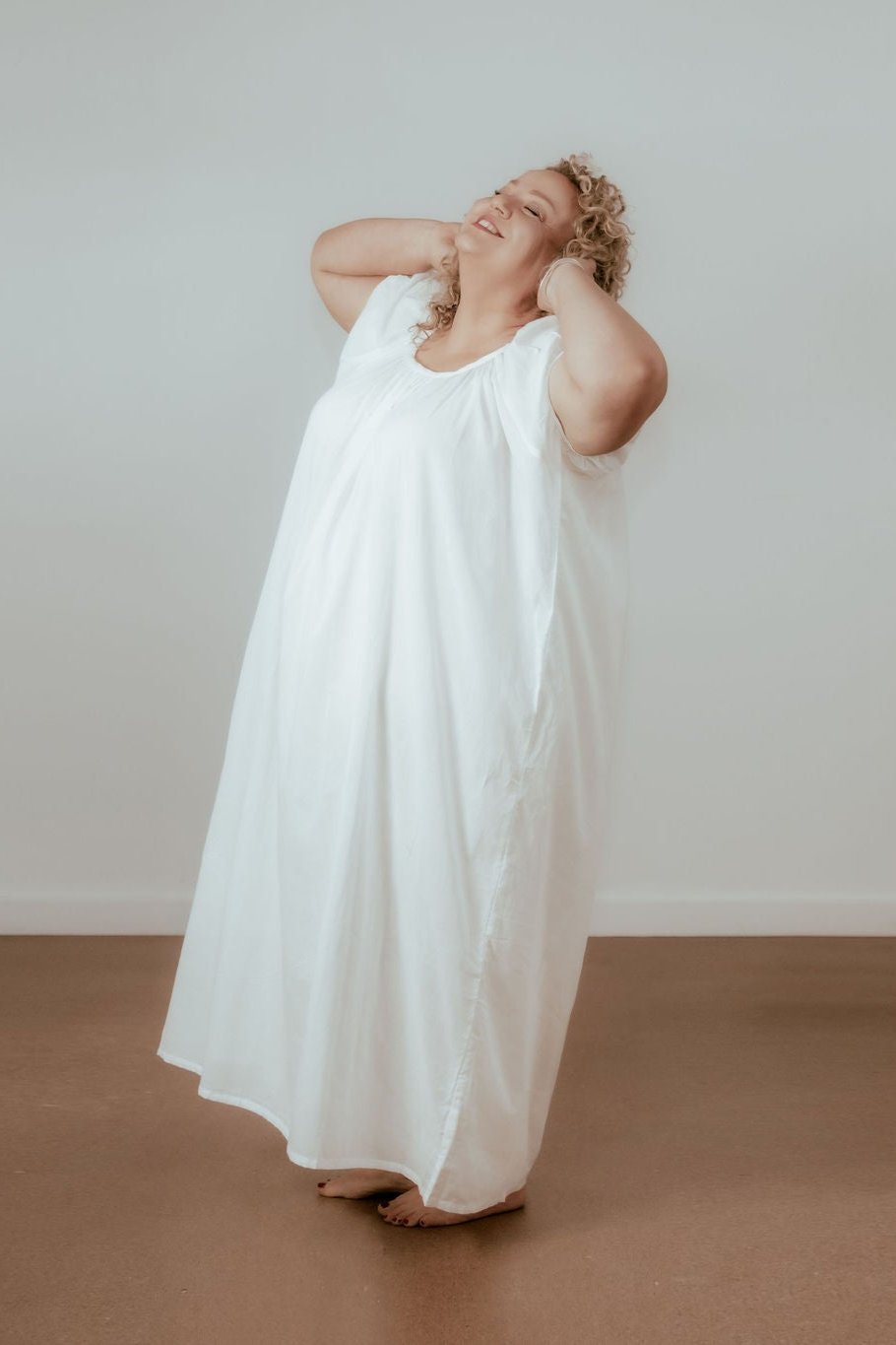 Forget Me Not Organic Cotton Nightie - Ivory