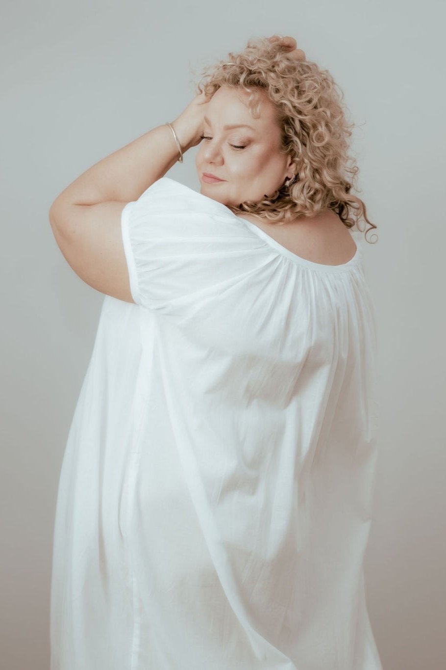 Forget Me Not Organic Cotton Nightie - Ivory