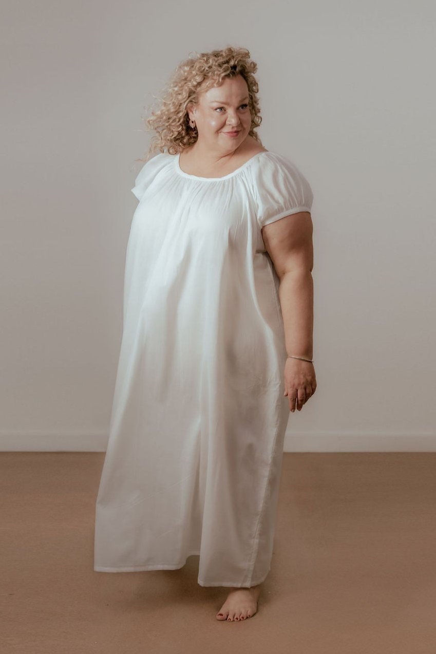 Forget Me Not Organic Cotton Nightie - Ivory