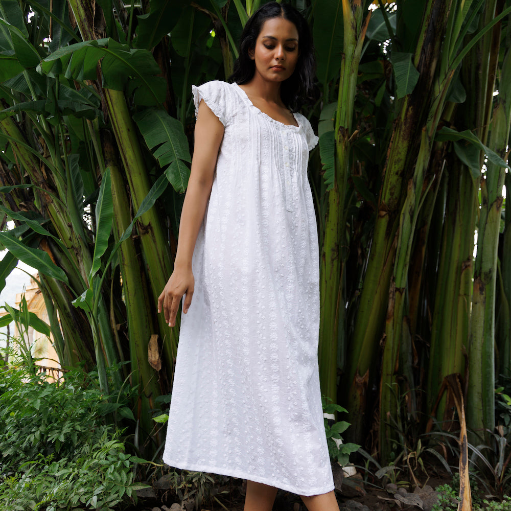 Nocturne Melbourne Dahlia Cap Sleeve Nightie