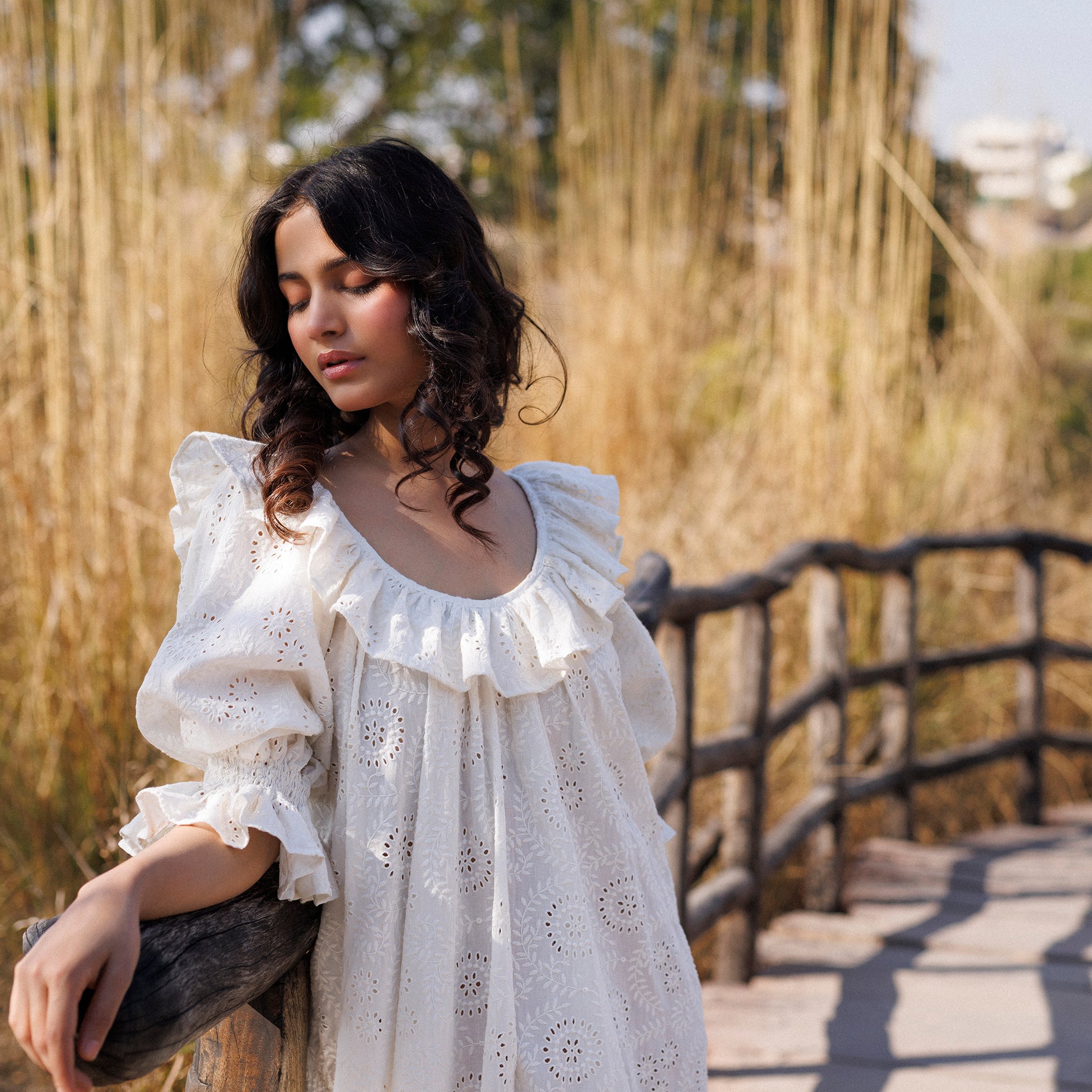 Darcy Organic Cotton Broderie Anglaise