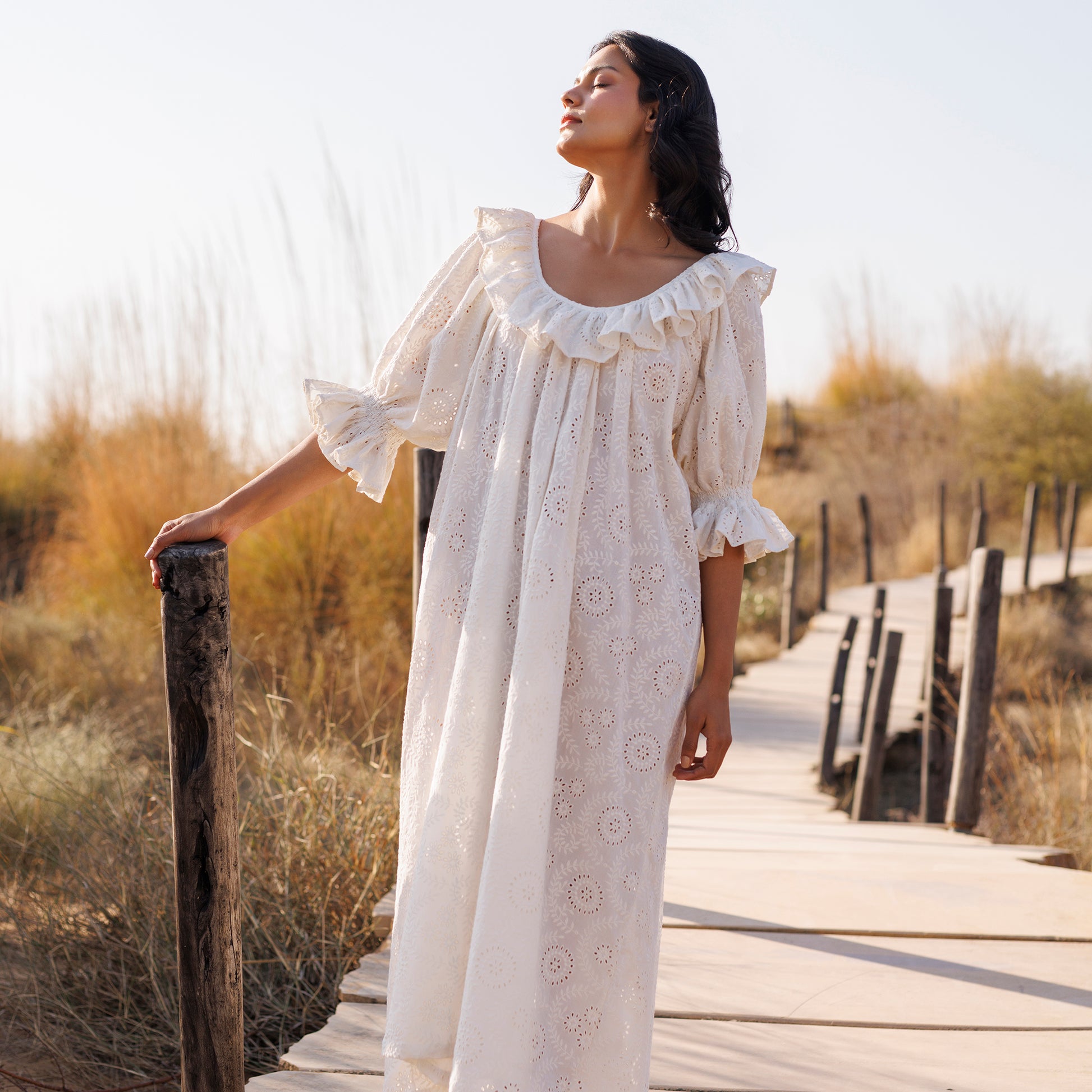 Darcy Organic Cotton Broderie Anglaise