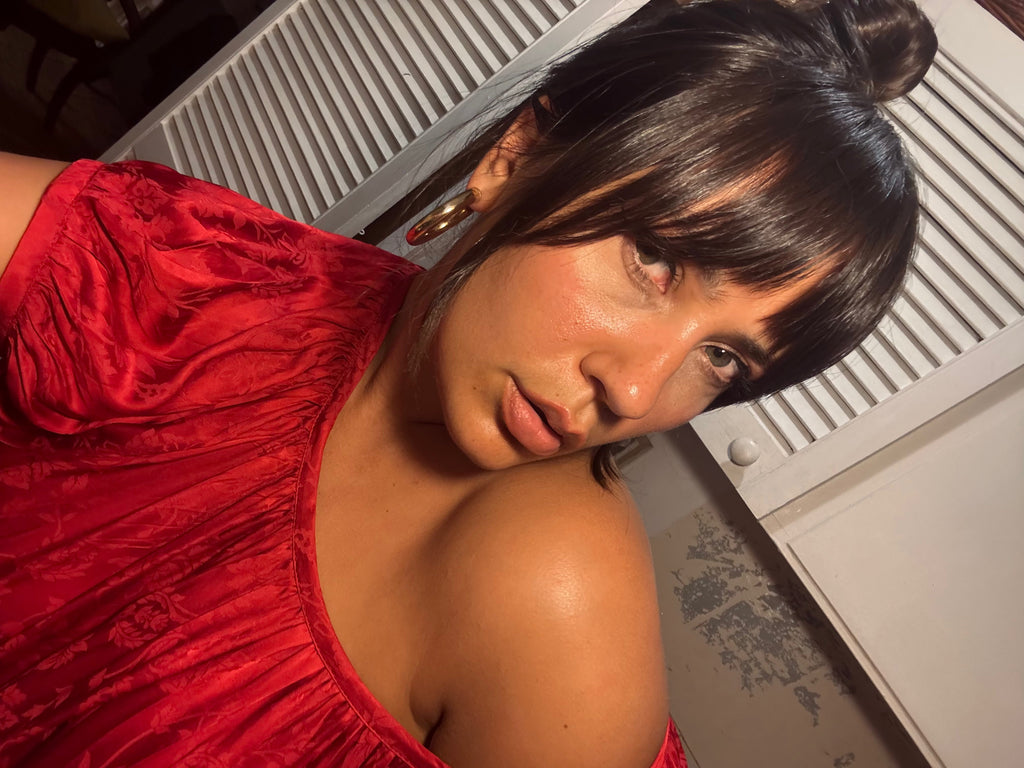 Forget Me Not Silk Satin Mini - Scarlet