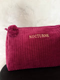 NOCTURNE VELVET COSMETIC BAG - AMETHYST