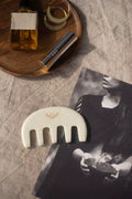 ERTHA White Jade Gua Sha Comb by NAÓS