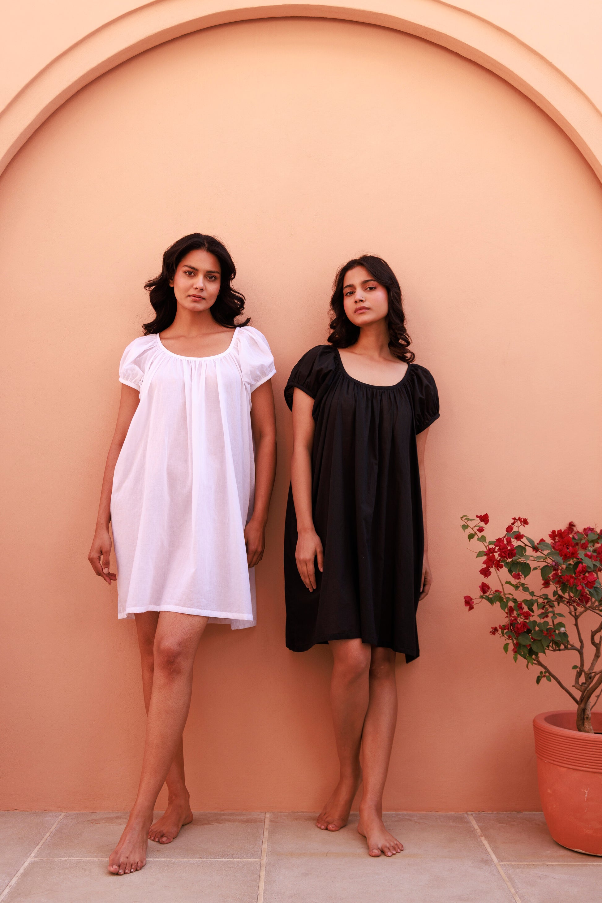 Forget Me Not Mini Organic Cotton Nightie - Ivory